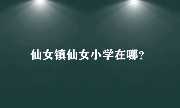 仙女镇仙女小学在哪？