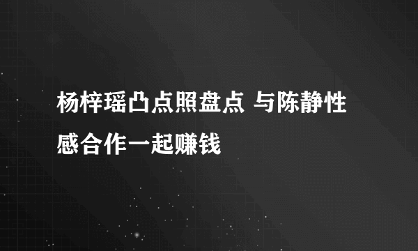 杨梓瑶凸点照盘点 与陈静性感合作一起赚钱