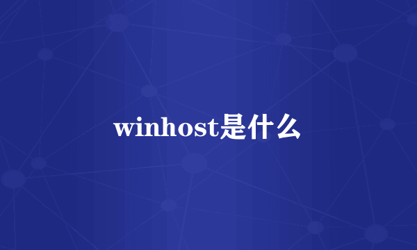 winhost是什么