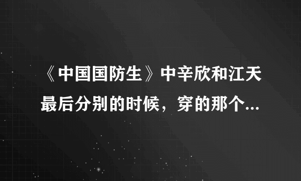 《中国国防生》中辛欣和江天最后分别的时候，穿的那个裙子有谁知道哪里有卖？