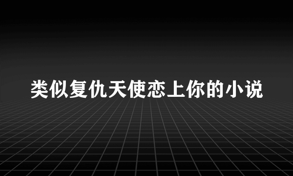 类似复仇天使恋上你的小说