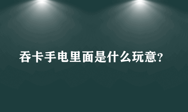 吞卡手电里面是什么玩意？