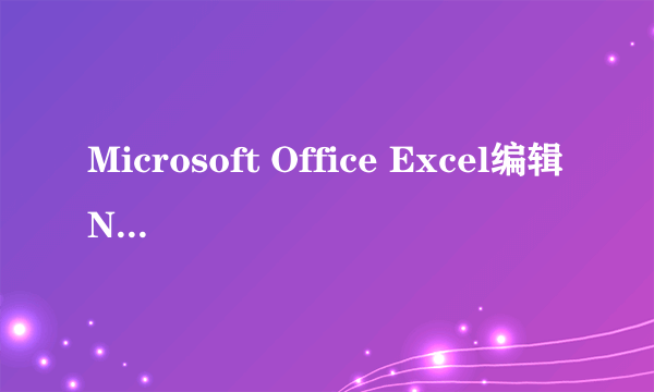 Microsoft Office Excel编辑NBA2004球员