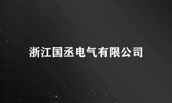 浙江国丞电气有限公司