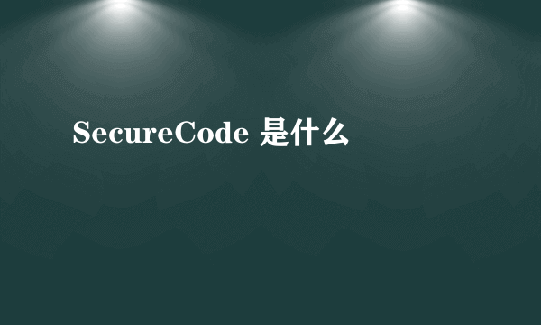 SecureCode 是什么