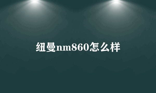 纽曼nm860怎么样