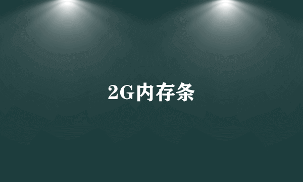 2G内存条