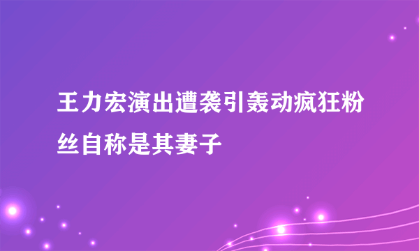 王力宏演出遭袭引轰动疯狂粉丝自称是其妻子