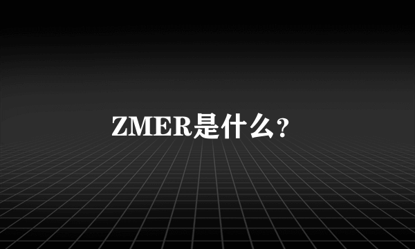 ZMER是什么？