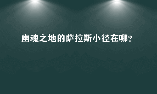 幽魂之地的萨拉斯小径在哪？