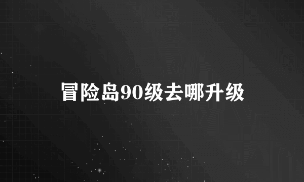 冒险岛90级去哪升级