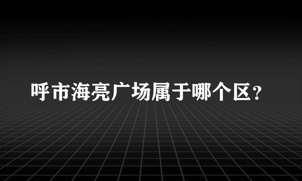 呼市海亮广场属于哪个区？