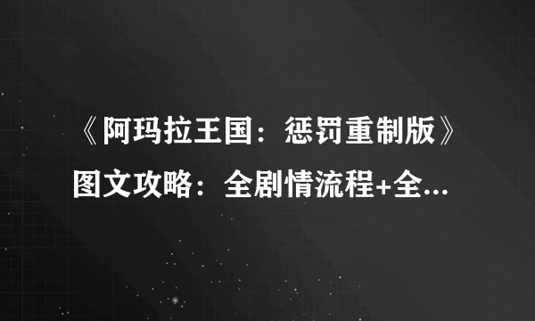 《阿玛拉王国：惩罚重制版》图文攻略：全剧情流程+全主线任务+全支线任务+全武器+全装备+全能力+全技能+全命运