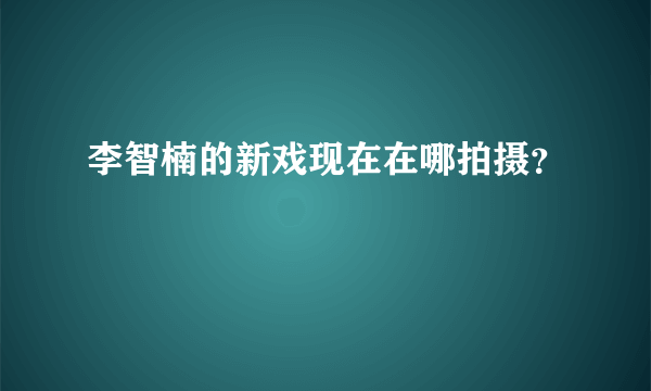 李智楠的新戏现在在哪拍摄？