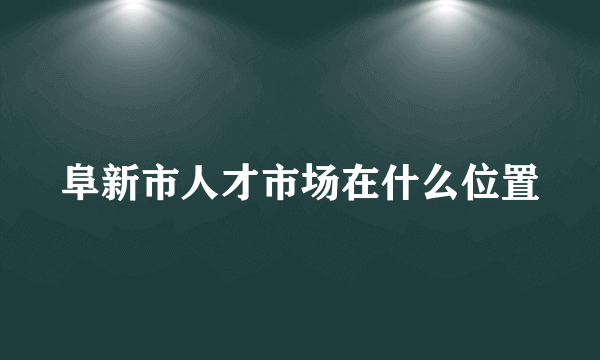 阜新市人才市场在什么位置