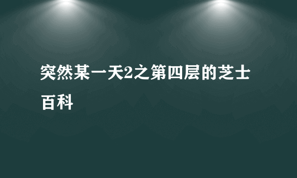 突然某一天2之第四层的芝士百科