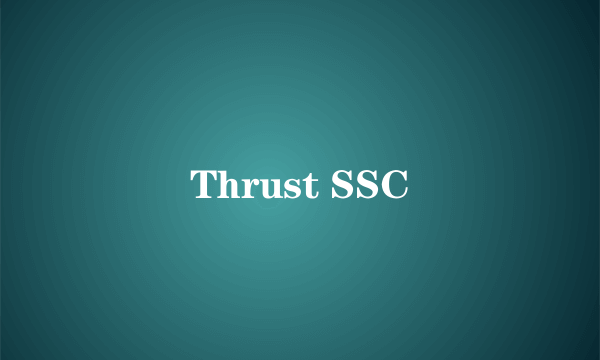 Thrust SSC