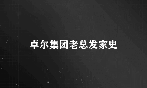 卓尔集团老总发家史