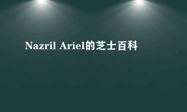 Nazril Ariel的芝士百科