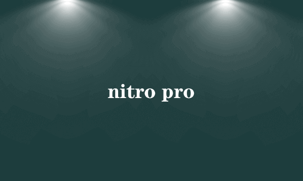 nitro pro