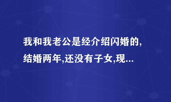 我和我老公是经介绍闪婚的,结婚两年,还没有子女,现在老公提出因两人性格不合,没感觉等借口要离婚,我想挽回,该如何做?