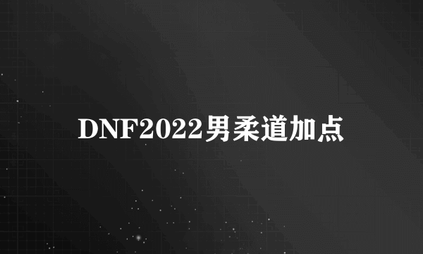 DNF2022男柔道加点