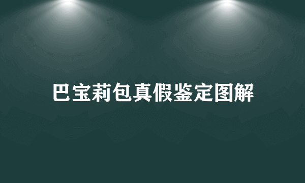 巴宝莉包真假鉴定图解