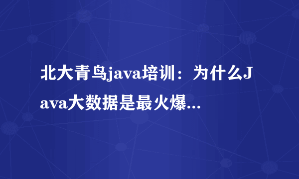 北大青鸟java培训：为什么Java大数据是最火爆的编程语言？