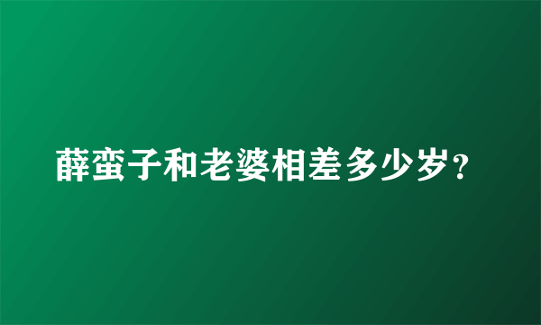 薛蛮子和老婆相差多少岁？