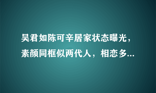 吴君如陈可辛居家状态曝光，素颜同框似两代人，相恋多年不结婚