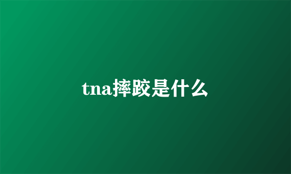 tna摔跤是什么