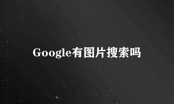 Google有图片搜索吗