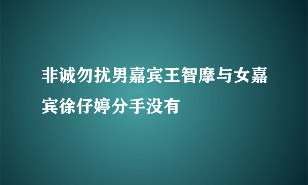 非诚勿扰男嘉宾王智摩与女嘉宾徐仔婷分手没有