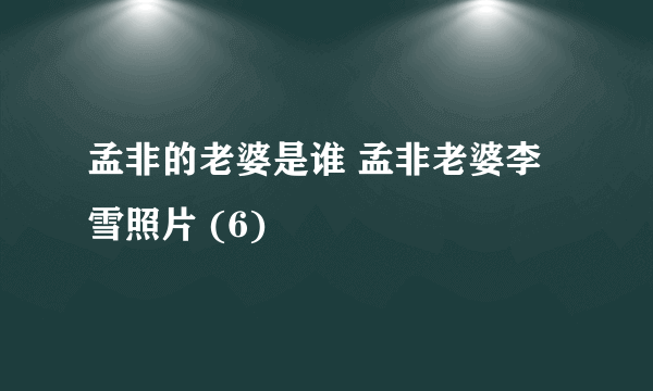 孟非的老婆是谁 孟非老婆李雪照片 (6)