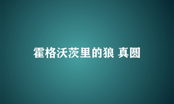 霍格沃茨里的狼 真圆