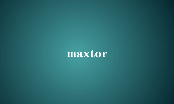 maxtor