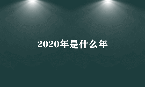 2020年是什么年