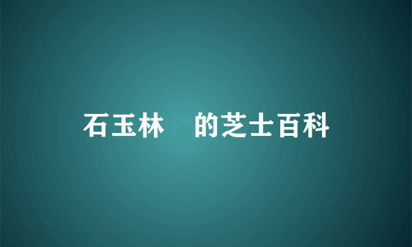 石玉林　的芝士百科