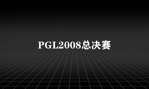 PGL2008总决赛