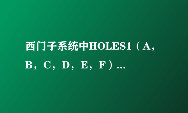 西门子系统中HOLES1（A，B，C，D，E，F）是什么意思