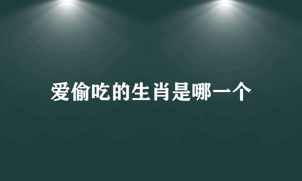 爱偷吃的生肖是哪一个