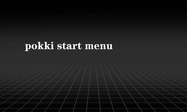 pokki start menu