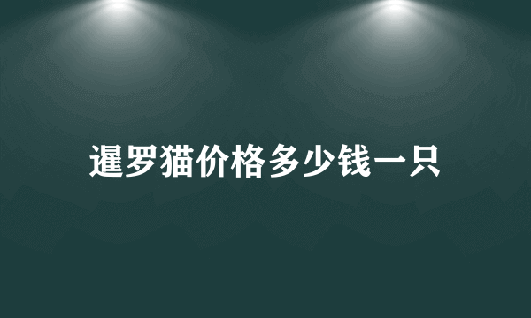 暹罗猫价格多少钱一只