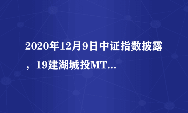 2020年12月9日中证指数披露，19建湖城投MTN001（101900188）中证隐含违约率超过4%