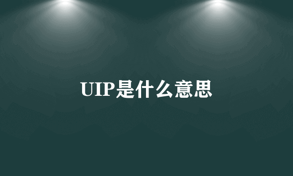 UIP是什么意思