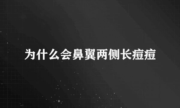 为什么会鼻翼两侧长痘痘