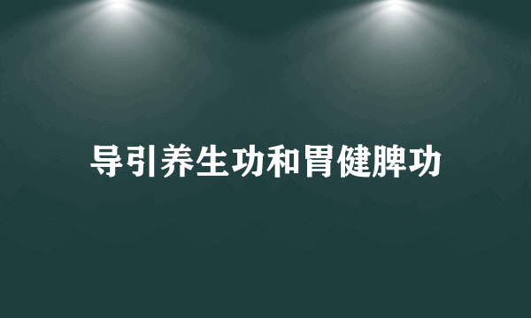 导引养生功和胃健脾功