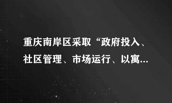 重庆南岸区采取“政府投入、社区管理、市场运行、以寓养寓”的模式，投资250余万元建成7个“阳光公寓”，入住农民工一天一元钱，达4000多人。修建“阳光公寓”属于：A．社会优抚B．社会福利C．社会保险D．社会救济