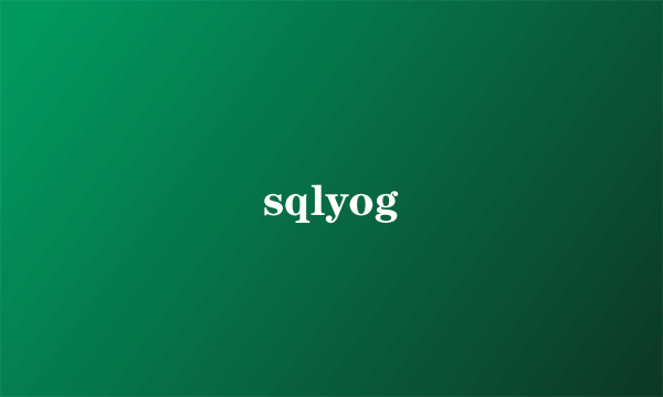 sqlyog