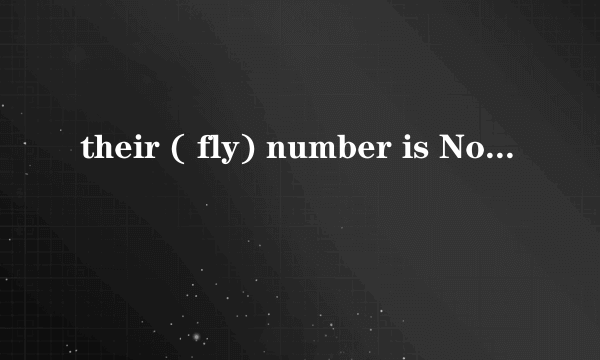 their ( fly) number is No. CA436